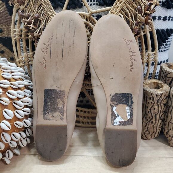 Sam Edelman Womens 10.5M/40.5 Fritz Ballet Flats Shoe Wardrobe Stapple Tan Nude - Picture 7 of 13